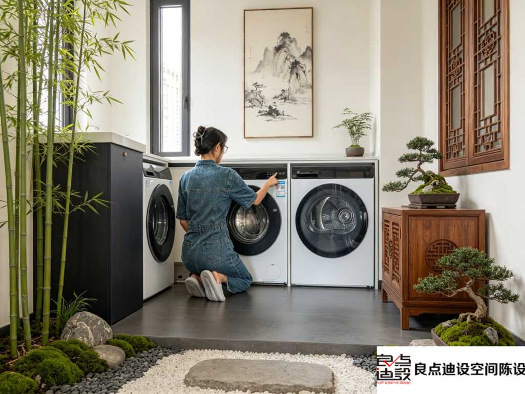 一居室软装设计 | 小空间也能挤出神仙洗衣景观✨